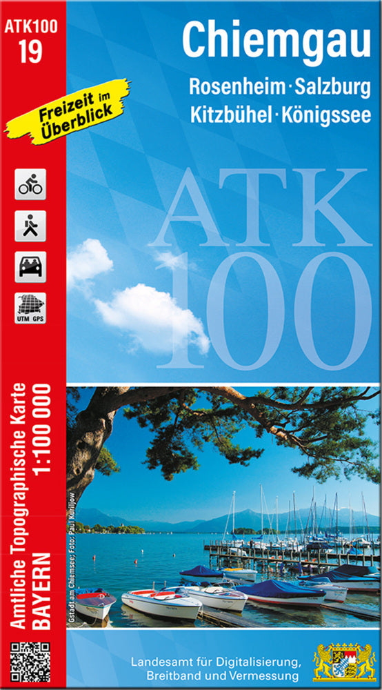 ATK100-19 Chiemgau (Amtliche Topographische Karte 1:100000) (Breitband Und Vermessung, Bayern Landesamt Für Digitalisierung)