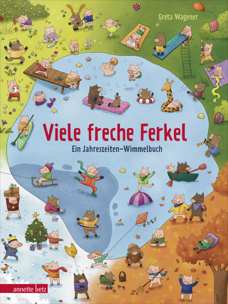 Viele freche Ferkel - Ein Pappbilderbuch voller niedlicher Haus- und Wildschweinchen (Greta Wagener)