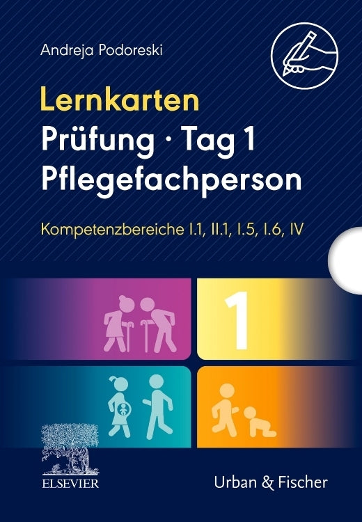 Lernkarten Prüfung - Tag 1, Pflegefachperson, Kompetenzbereiche I.1, II.1, I.5, I.6, IV (Andreja Podoreski)