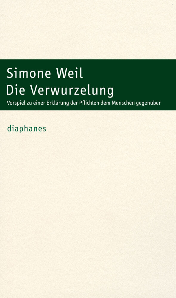 Die Verwurzelung (Simone Weil)