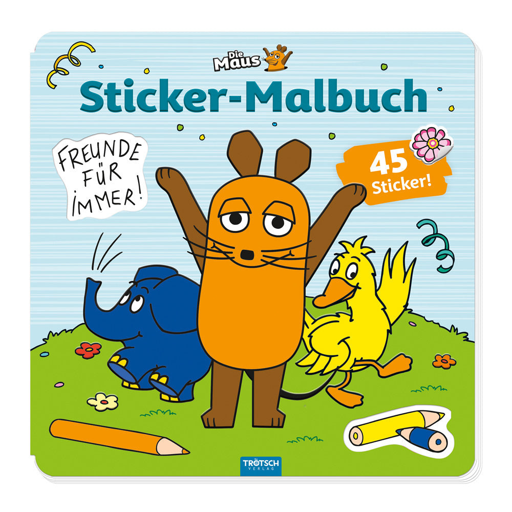 Trötsch Die Maus Stickermalbuch Malbuch mit Stickern (Trötsch Verlag Gmbh & Co.Kg)