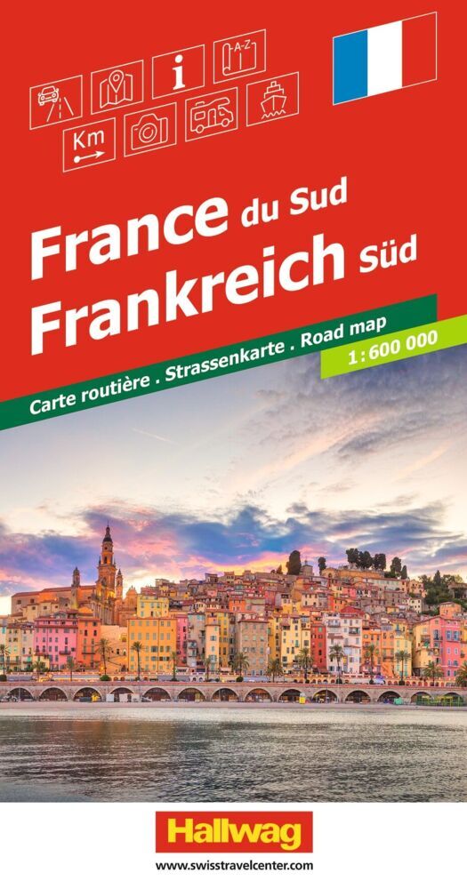 Hallwag Strassenkarte Frankreich Süd 1:600.000