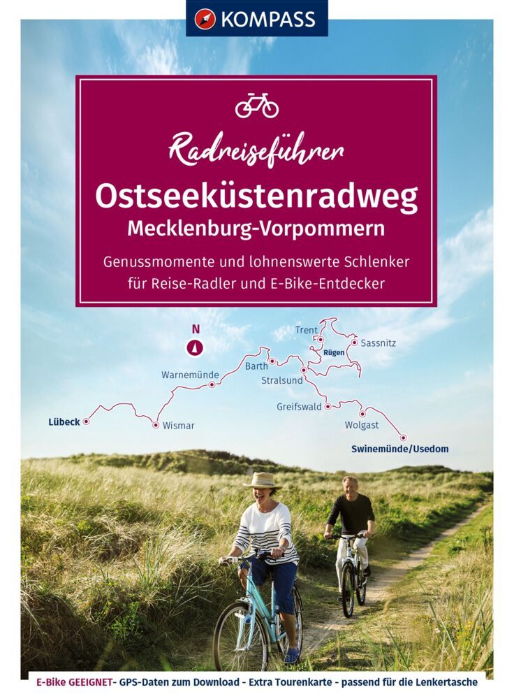 KOMPASS Radreiseführer Ostseeküstenradweg Mecklenburg-Vorpommern (Maria Strobl)