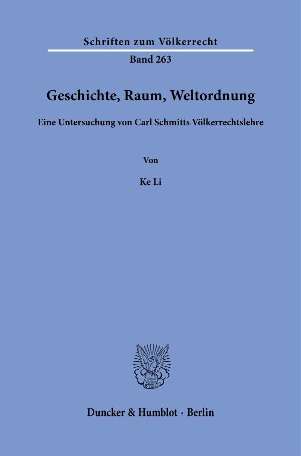 Geschichte, Raum, Weltordnung (Ke Li)