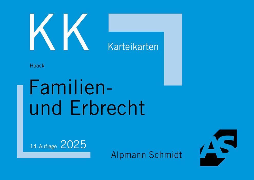 Karteikarten Familien- und Erbrecht (Claudia Haack)