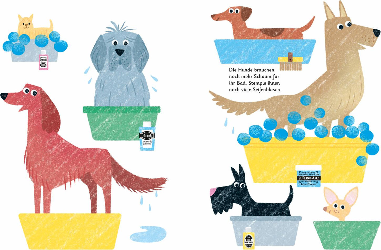 Fingerstempeln: Hunde und Katzen