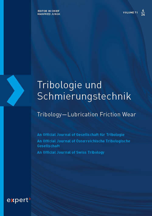 Tribologie und Schmierungstechnik 71, 4 (2024) (Manfred Jungk)
