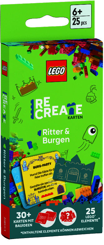 LEGO® - ReCreate Karten - Ritter & Burgen, m. 1 Beilage