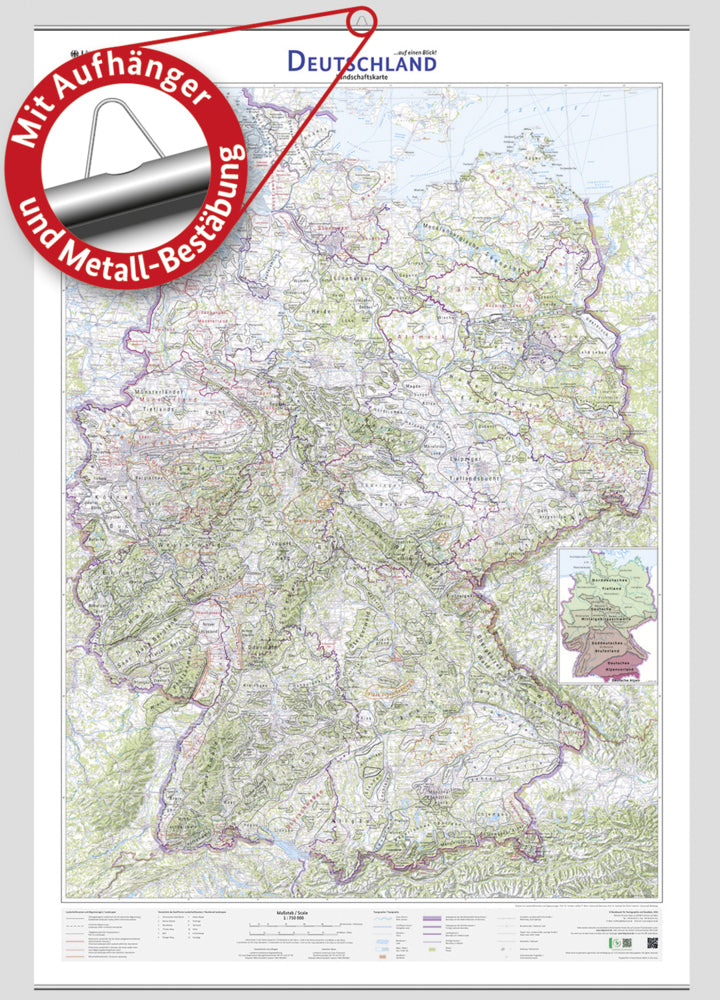 Deutschland auf einen Blick! (Bkg - Bundesamt Für Kartographie Und Geodäsie)