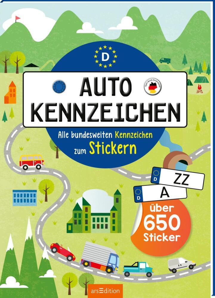 Autokennzeichen - Alle bundesweiten Kennzeichen zum Stickern (Annette Maas)