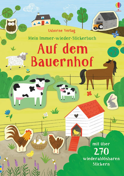 Usborne Publishing Mein Immer-wieder-Stickerbuch: Auf dem Bauernhof (Deutsch, 2019, Jessica Greenwell)