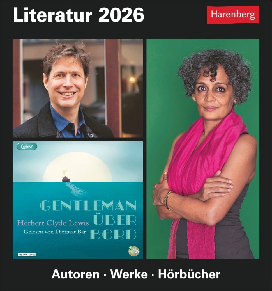 Literatur Tagesabreißkalender 2026 - Kulturkalender - Autoren, Werke, Hörbücher (Dirk Michel)