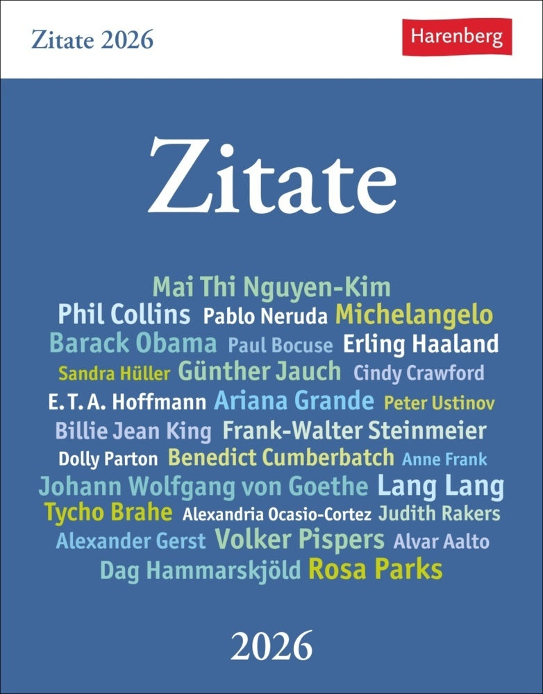 Zitate Tagesabreißkalender 2026 (Berthold Budde)