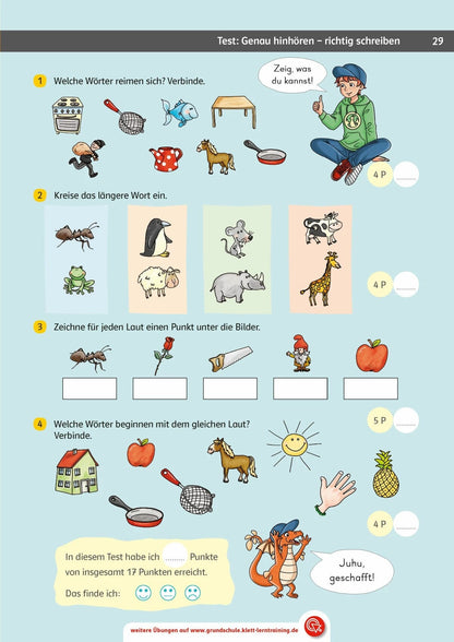 Klett Team Drachenstark: Das grosse Trainingsbuch Deutsch 1. Klasse