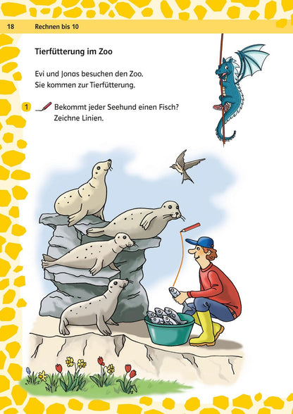 Klett Team Drachenstark: Das grosse Trainingsbuch Mathe 1. Klasse