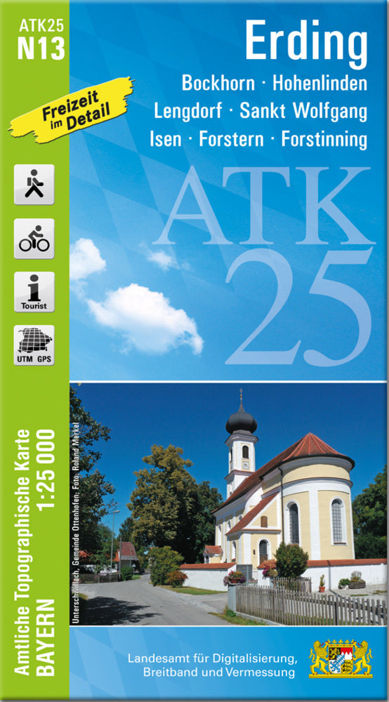 ATK25-N13 Erding (Amtliche Topographische Karte 1:25000) (Breitband Und Vermessung, Bayern Landesamt Für Digitalisierung)
