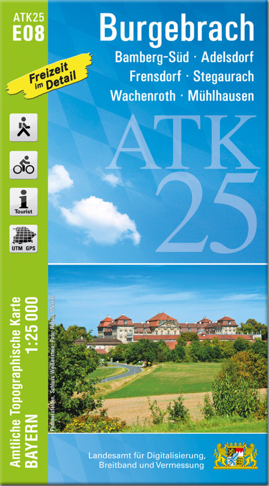 ATK25-E08 Burgebrach (Amtliche Topographische Karte 1:25000) (Breitband Und Vermessung, Bayern Landesamt Für Digitalisierung)