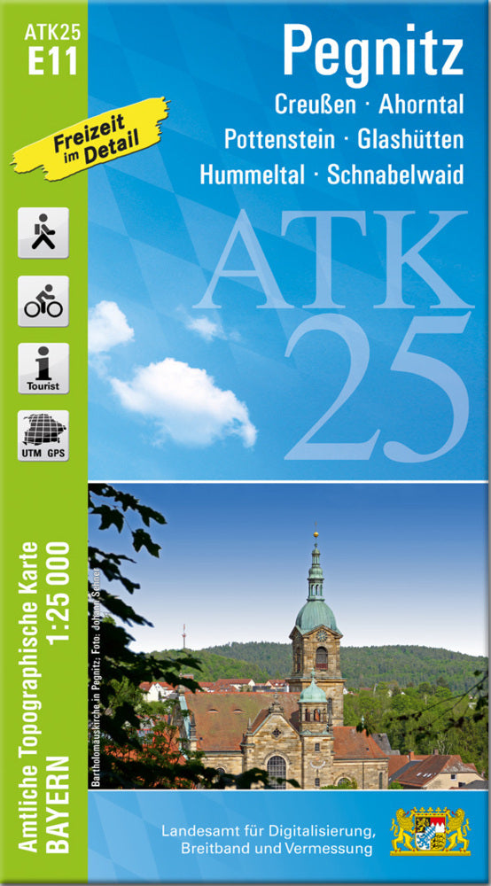 ATK25-E11 Pegnitz (Amtliche Topographische Karte 1:25000) (Breitband Und Vermessung, Bayern Landesamt Für Digitalisierung)