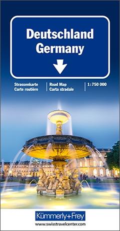 Kümmerly+Frey Strassenkarte Deutschland 1:750.000