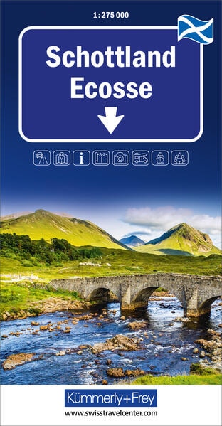 Hallwag Kümmerly+Frey Schottland, Regionalstrassenkarte 1:275'000
