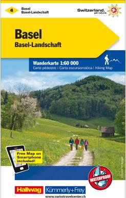Hallwag Kümmerly+Frey Wanderkarte Basel