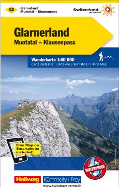 Hallwag Kümmerly+Frey Glarnerland, Muotatal - Klausenpass 60000
