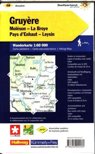 Kümmerli + Frey KÜMMERLY Wanderkarte 325902216 Gruyère-Moleson 1:60´000 (Französisch, Deutsch, Italienisch, 2022, Collectif)