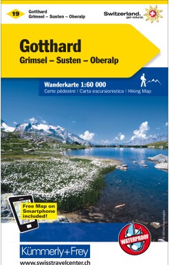 Hallwag Kümmerly+Frey Gotthard / San Gottardo 60000