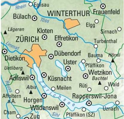 Kümmerly+Frey Karte Zürich, Velokarte