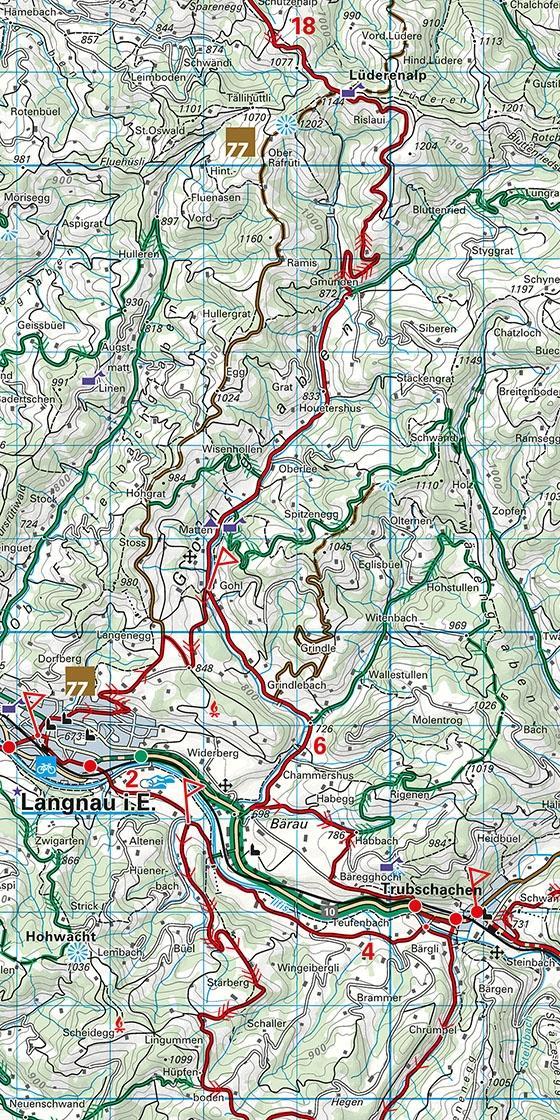 Kümmerly+Frey Velokarte 10 Emmental 1:60.000