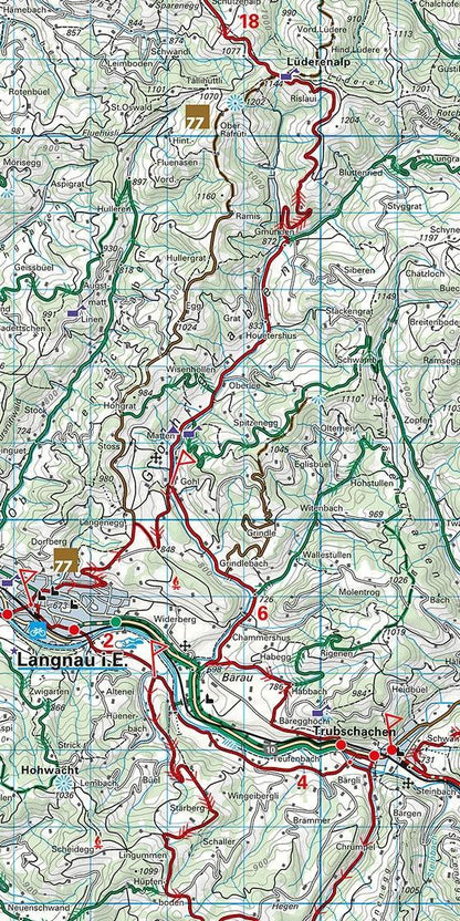 Kümmerly+Frey Velokarte 10 Emmental 1:60.000