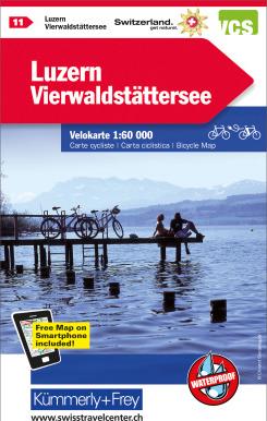 Hallwag Kümmerly+Frey Velokarte 1:60'000 259024119 Luzern-Vierwaldstättersee (Deutsch, Französisch, Italienisch, Englisch, 2021, Hallwag Kümmerly+Frey AG)