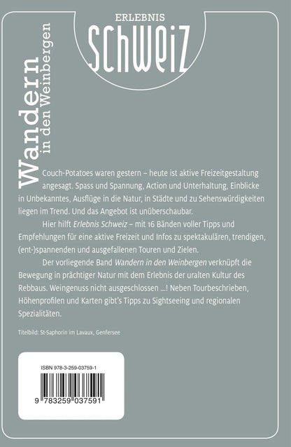 Kümmerly+Frey Erlebnis Schweiz Wandern in den Weinbergen - Wanderführer