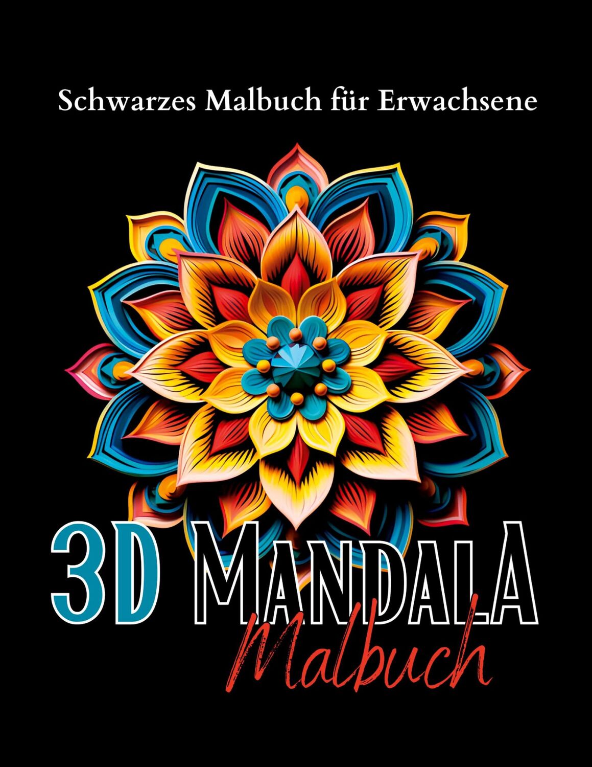 Schwarzes "Mandala Malbuch"