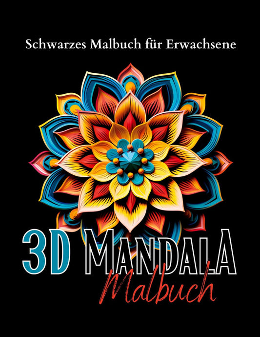 Schwarzes "Mandala Malbuch"