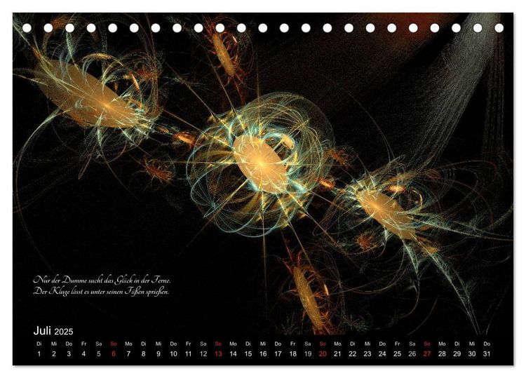 Östliche Weisheiten 2024 (Tischkalender 2024 DIN A5 quer), CALVENDO Monatskalender