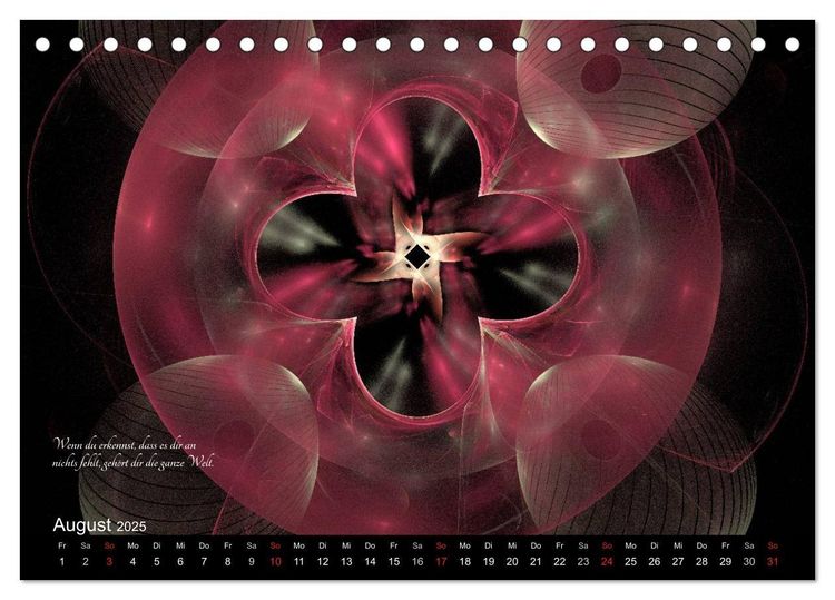 Östliche Weisheiten 2024 (Tischkalender 2024 DIN A5 quer), CALVENDO Monatskalender