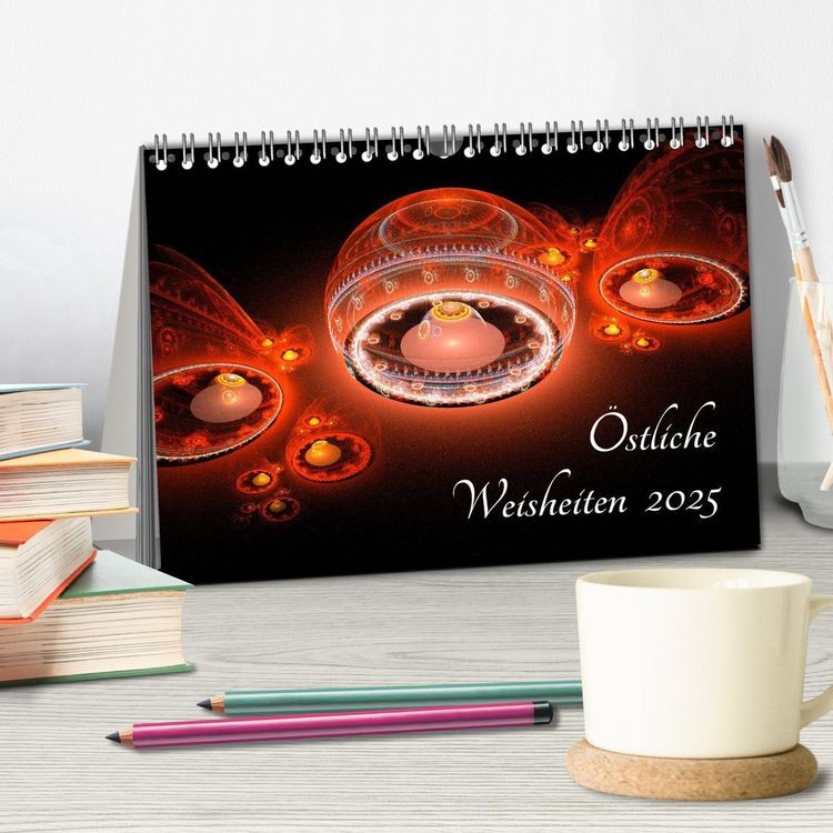 Östliche Weisheiten 2024 (Tischkalender 2024 DIN A5 quer), CALVENDO Monatskalender