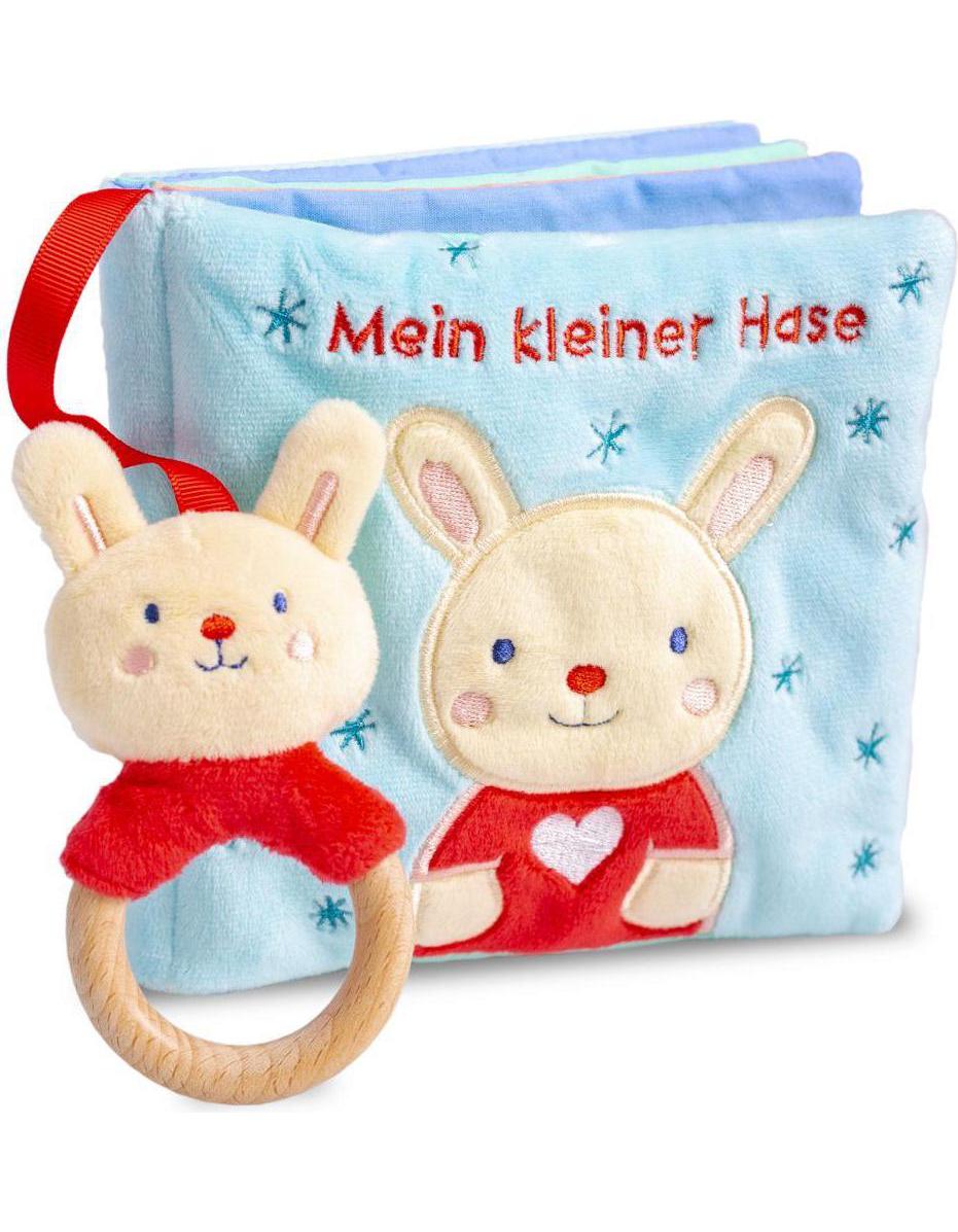 Arena Mein liebstes Kuschelbuch mit echtem Holzbeißring. Mein kleiner Hase