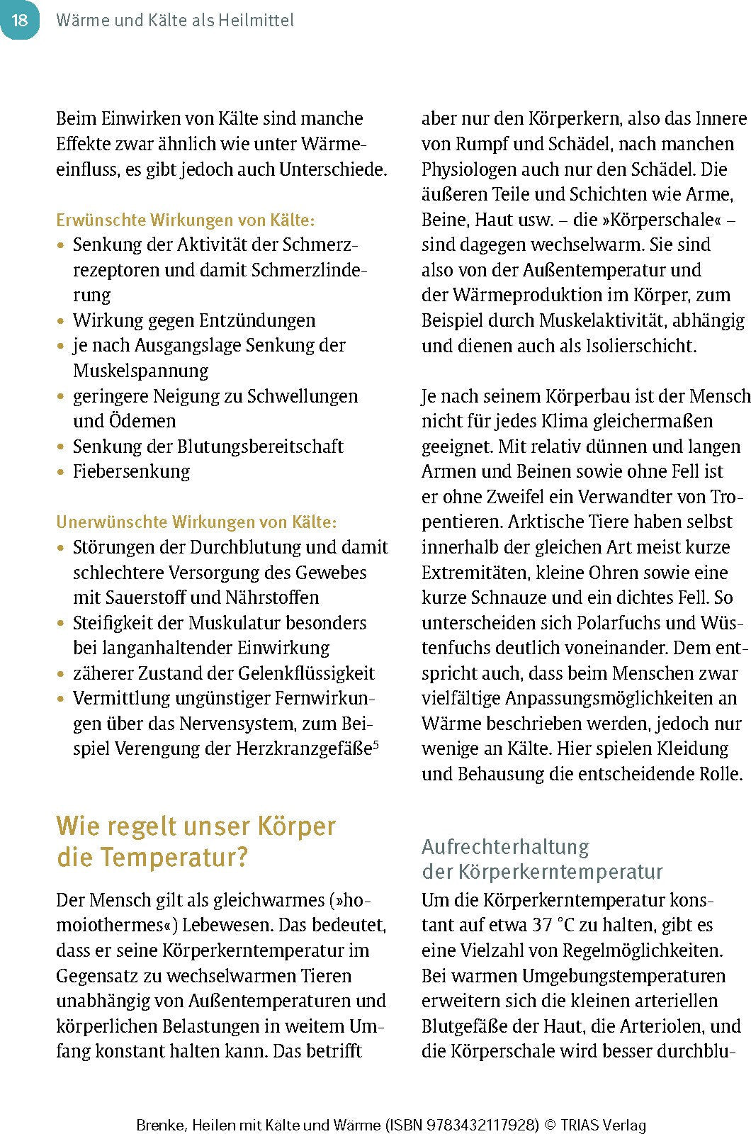 Heilen mit Kälte und Wärme
