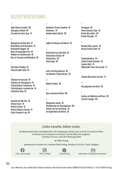 Das einfachste Glukose-Balance-Kochbuch aller Zeiten