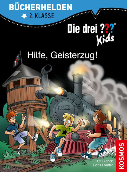 Kosmos Die drei ??? Kids, Bücherhelden 2. Klasse, Hilfe, Geisterzug! (Deutsch, 2019, Boris Pfeiffer, Ulf Blanck, Jan Sasse)