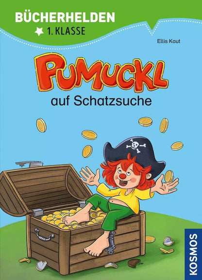 Kosmos Pumuckl, Bücherhelden 1. Klasse, Pumuckl auf Schatzsuche (Deutsch, 2023, Uli Leistenschneider, Ellis Kaut, Natasa Kaiser)
