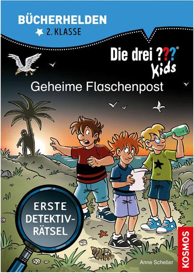 Kosmos Die drei ??? Kids, Bücherhelden 2. Klasse, Geheime Flaschenpost (Deutsch, 2021, Anne Scheller, Steffen Gumpert)