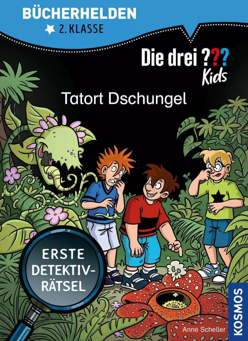 Kosmos Die drei ??? Kids, Bücherhelden 2. Klasse, Tatort Dschungel (Deutsch, 2022, Anne Scheller, Steffen Gumpert)