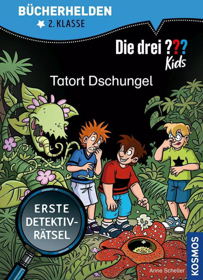 Kosmos Die drei ??? Kids, Bücherhelden 2. Klasse, Tatort Dschungel (Deutsch, 2022, Anne Scheller, Steffen Gumpert)