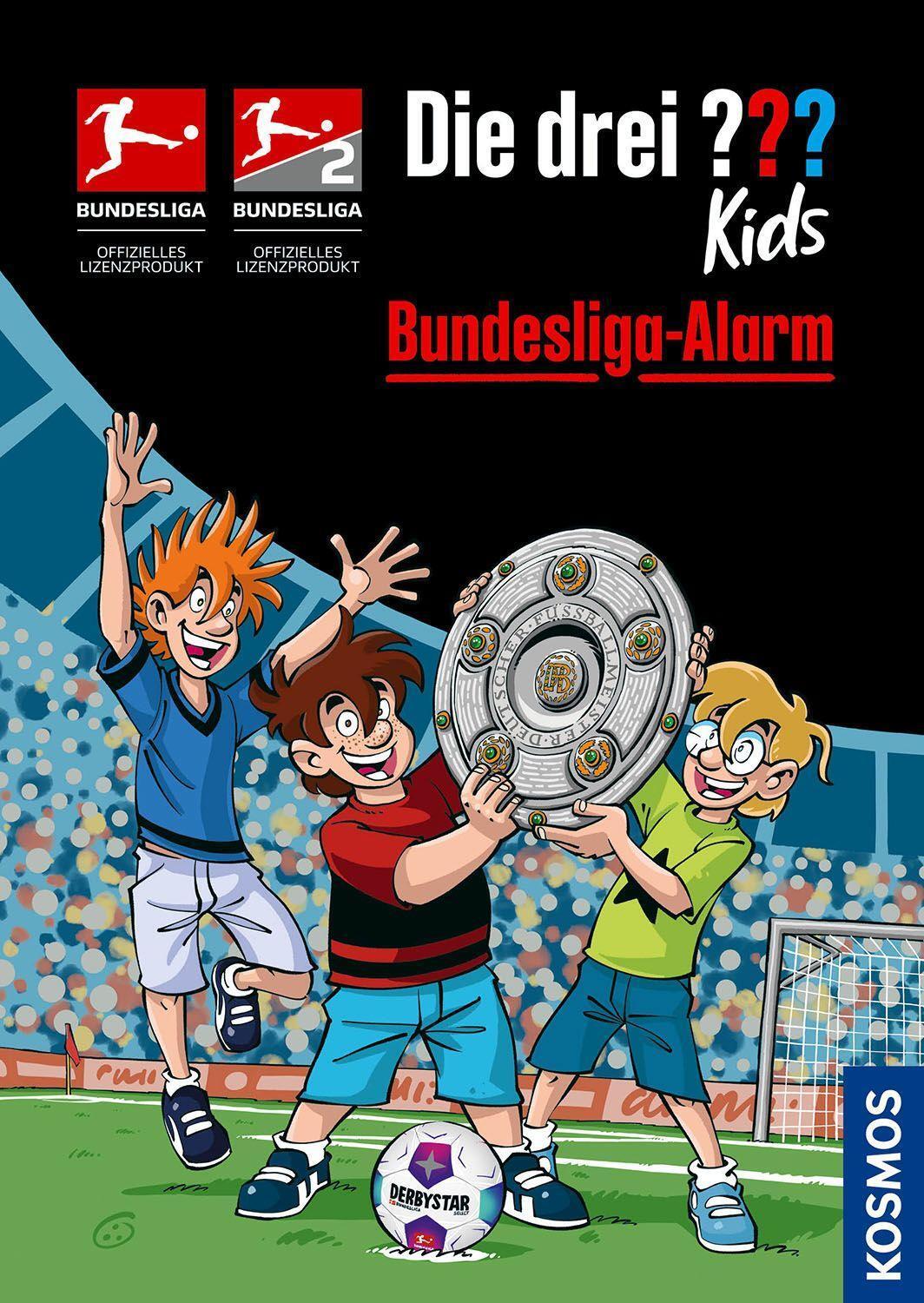 Kosmos Die drei ??? Kids, Bundesliga-Alarm (Deutsch, 2022, Boris Pfeiffer, Jan Sasse)
