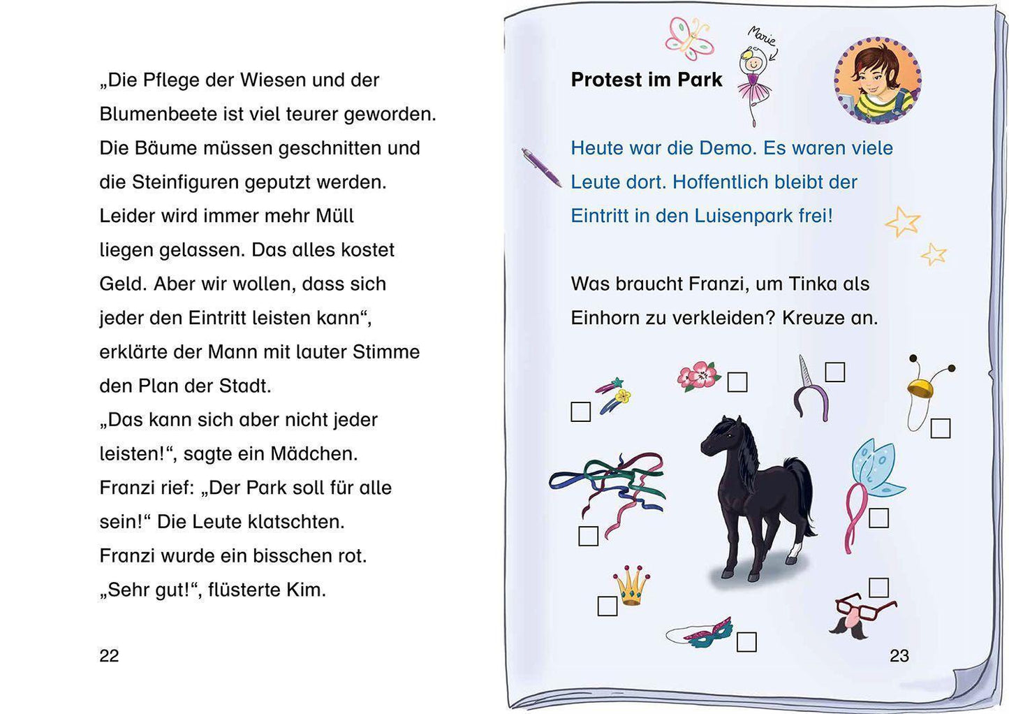 Kosmos Die drei !!!, Bücherhelden 2. Klasse, Rettet die Einhörner! (Deutsch, 2023, Jule Ambach, Katja Rau)
