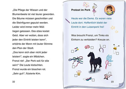 Kosmos Die drei !!!, Bücherhelden 2. Klasse, Rettet die Einhörner! (Deutsch, 2023, Jule Ambach, Katja Rau)