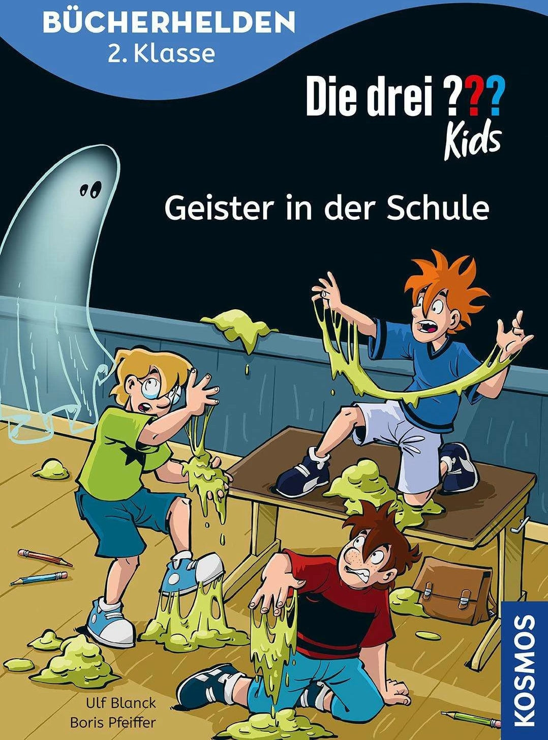 Kosmos Die drei ??? Kids, Bücherhelden 2. Klasse, Geister in der Schule (Deutsch, 2024, Ulf Blanck, Boris Pfeiffer, Stefani Kampmann)